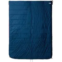 The North Face - Kampeer slaapzakken - Wawona Bed Double Shady Blue/Npf voor Unisex van Gerecyclede materialen - Maat Regular - Marine blauw
