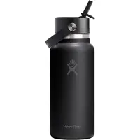 Hydroflask - Wide Flex Straw Cap - Drinkfles 946 ml, zwart