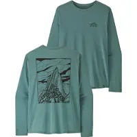 Patagonia - Wandel- en bergsportkleding - M's L/S Cap Cool Daily Shirt Cloud Crag Blue Sage Light X-Dye voor Heren van Gerecycled Polyester - Maat M - Blauw