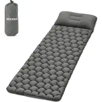 Deryan Air Bed - Opblaasbare camping bed - Grijs - Inclusief tas