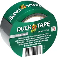 Duck Duct tape | | 25 meter (Textieltape, Waterdicht, Grijs, 50 mm)