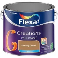 Flexa - Creations Muurverf Zijdemat - Floating Umber - Mengverf - 2,5 L