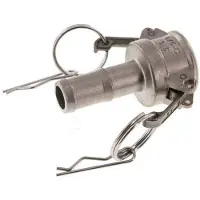 Tameson Camlock DN 20 (3/4'') Koppeling RVS met slangpilaar (19 mm) Type C MIL-C-27487