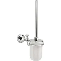 Gedy Nevis Wandgemonteerde toiletborstel, keramiek, chroom
