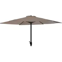 Progarden Parasol Taupe Ø300 cm voor Tuin en Terras | met handig opdraaisysteem