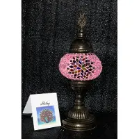 Halay Handgemaakte Turkse sfeerlamp roos met gekleurde Mozaïek nachtlamp Oosterse Sprookjes tafellamp
