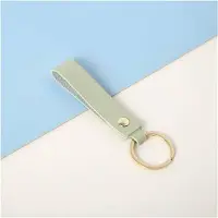 Jumada 's - Kunstleren sleutelhanger - Mintgroen/goud