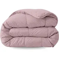 Zelesta Comfort Uni Dekbed zonder overtrek - Wasbaar Hoesloos dekbed - Met vaste overtrek - 2 in 1 - Oud Roze - 140x200cm