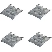 Madison Toscanekussen Napels Rondo Grey Water Reppelent Coating (46x 46 cm)