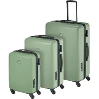 Princess Traveller PT-01 - 3-delige Kofferset - Pure Sage - 35L Handbagage + 65L en 98L Reiskoffer - Lichtgewicht Trolley