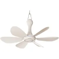 LONGZIMING -Mini Plafondventilator - Plafondventilator - persoonlijke Mini - USB-Aansluiting - Traploze Windsterkte - 42 CM - Aan/Uit-Schakelaar -instellingen - PP - Compact En Energiezuinig - 1 Stuk