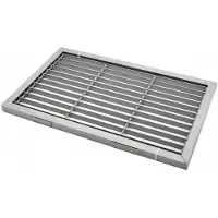 Aqbau Metalen Deurmat 60x40cm met Frame - Inbouwbaar Buiten