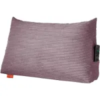 Sleepling 70 x 40 x 20 cm rugkussen corduroy look, wigkussen voor bed en bank, lendenkussen, driehoekig leeskussen, kussen met afneembare wasbare hoes, zijvak, roze