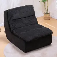 COMHOMA - Slaapbank Futon - Met Diepe Zitting en Corduroy - Zwart