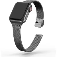 Jumada 's bandje geschikt voor Apple watch - Applewatch Milanees Horloge Band - Zwart 38/40/41 MM Milanese Gesp Armband Voor Apple Watch Series 1/2/3/4/5/6/7/8/9/se