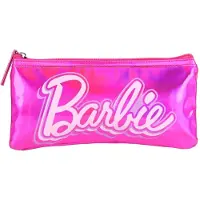 Barbie Etui voor kinderen - Pennenetui voor meisjes - Tekenetui met Parelmoer glans - Iriserende etui - 22 x 11 cm - Glimmend - Roze