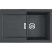 Franke Sirius 2.0 - Tectonite spoelbak S2D 611-78, 78x50 cm, zwart 143.0613.582