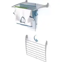 Foxydry Fold 60 DOWN - wasdroogrek wandmontage clicksysteem - neerwaartse sluiting - 60 x 50 x 10 cm