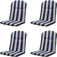 Madison kuipstoelkussen hoge rug amora - 45x45x3,5cm set van 4