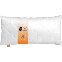 Sleepling hoofdkussen 50x80 cm - kussen van microvezel - Hotelkwaliteit - Ergonomisch - geschikt voor mensen met allergieën - als slaapkussen, bankkussen of sierkussen - Made in EU, wit