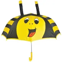 Jumada 's - Kinderparaplu - gele bij - opent automatisch - funcadeau schoencadeautje
