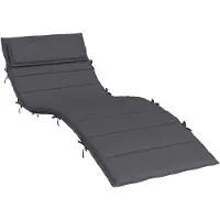vidaXL Ligbedkussen 180x60x4 cm oxford stof antracietkleurig