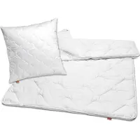 Sleepling dekbed kussen set Basic 100 | dekbed 135 x 200 cm en kussen 80 x 80 cm | warm winterdekbed | overtrek van 100% microvezel | Made in EU | wasbaar tot 60 graden | wit