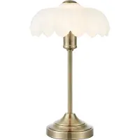 Markslöjd Tafellamp Kurage, brons / oud-messing, Woon-/ Eetkamer, Glas, Tafellamp