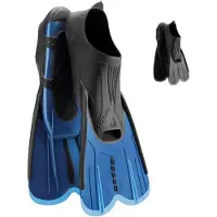 Cressi Agua Short Junior Swimming Fins Blauw,Zwart EU 33-34 Kinderen