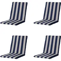 Madison stapelstoelkussen amora - 97x49x5cm set van 4