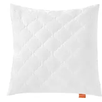 Sleepling 80 x 80 cm bamboe hoofdkussen, hoes 100% katoen gewatteerd met 100% viscose (bamboepulp), 350 gr. vulgewicht, Ökotex, wasbaar, wit