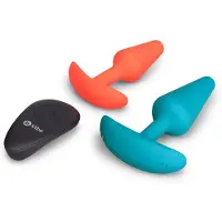 B-Vibe Anaal Plug - Meerkleurig - 11,1 cm - Afstandsbediening