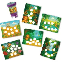 Ses Sticker stamper - Jungledieren Hobbypakket