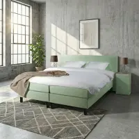 Mörgenn Boxspring Comforta - Pocketvering - Groen - 160x210 cm - Inclusief Dekbed en Kussens