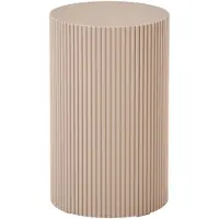 Ebuy24 - Sidetable Beige - Rond - 30x30x50cm - Farense