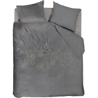 Beddinghouse Dekbedovertrek Arya Grijs Polyester-240 x 200 / 220 cm | Lits-Jumeaux