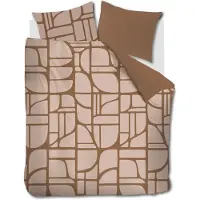 Vt wonen Dekbedovertrek vtwonen Bold Shapes Zachtroze Katoen-240 x 200 / 220 cm | Lits-Jumeaux