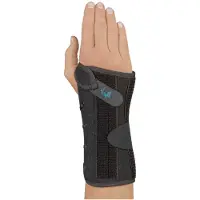 Seniorshop Wrist Lacer Polsbrace - S - Links - Zwart - Kort