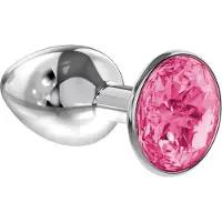 Jumada 's - Lola Toys - Diamond Coll. - Anaal Buttplug - Metaal - Maat L - 33mm - Roze Diamant