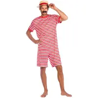 Amscan Nostalgisch jaren 20 badpak voor heren rood