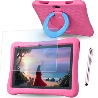 WISEQ Kids Tablet 10 inch Kindertablet – Tablet voor Kinderen – Tablet Kids – 6000 mAh - 160GB – Ouderlijk Toezicht – Android 15 – Roze – 2026 Model
