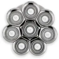 Ufesa Spin Flex Hoofd Scheerapparaat – 8 Roterende Mesjes – Flexibele Scheerkop – Nat & Droog – 90 min Accu – USB-C