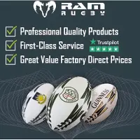 RAM Rugby Tiger Fun Design Squad Trainer Rugbybal - Maat 5 - Voor kinderen en volwassenen - Clubkwaliteit Training Rugbybal - 3D-grip - Geweldig cadeau