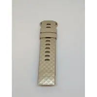 Jumada 's - Schubben Siliconen Bandje - Sportbandje - Voor Fitbit Charge 3 4 - Maat S/M - Champagne