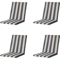 Madison stapelstoelkussen amora - 97x49x5cm set van 4