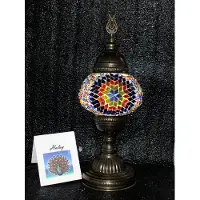 Halay Turkse sfeerlamp - handgemaakt mozaïek nachtlamp - E14 LED inbegrepen - kleurrijk en uniek design - 100% veilig