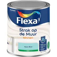 Flexa - Strak Op De Muur Binnen Mat - Aqua Blue - Mengverf - 1 L