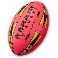 RAM Rugby Gripper Pro 2.0 Rugbybal - NEON - 3D-Grip - New in-flight Valve Technology - Maat 5 - Fluor Roze