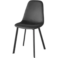 Lizzely Garden & Living SET DEAL: 4 stuks Eetkamerstoel Simpy grijs velvet eetstoel zetel