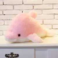 Halay Knuffel-nachtlamp Dolfi, roze, 30 cm, zacht pluche met LED-lampjes, ideaal voor onrustige slapers